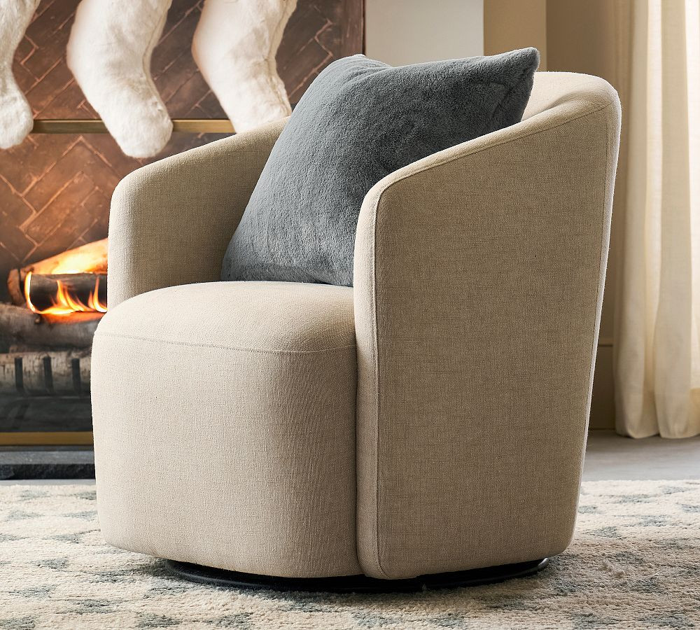 Preston Swivel Chair | Pottery Barn (US)