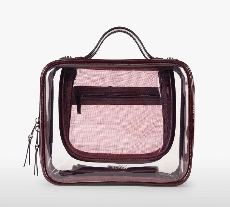 Clear cosmetic bag