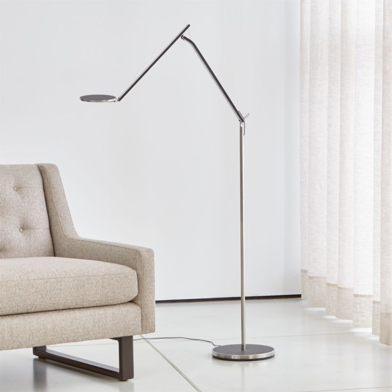 Humanscale Infinity Ash Black Floor Lamp + Reviews | Crate and Barrel | Crate & Barrel