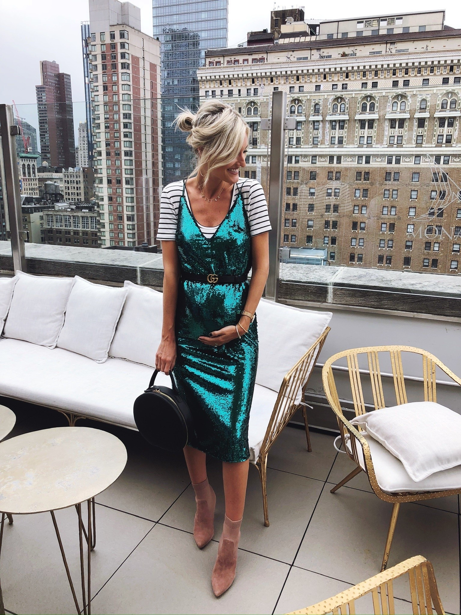 I’ve gone to New York fashion week pregnant one year! Can’t believe how big my older two girls are now, and that we had Rosie girl join us this year!

Loverly Grey, New York fashion week, New York outfit, sequin dress

#LTKNYFW #LTKSeasonal