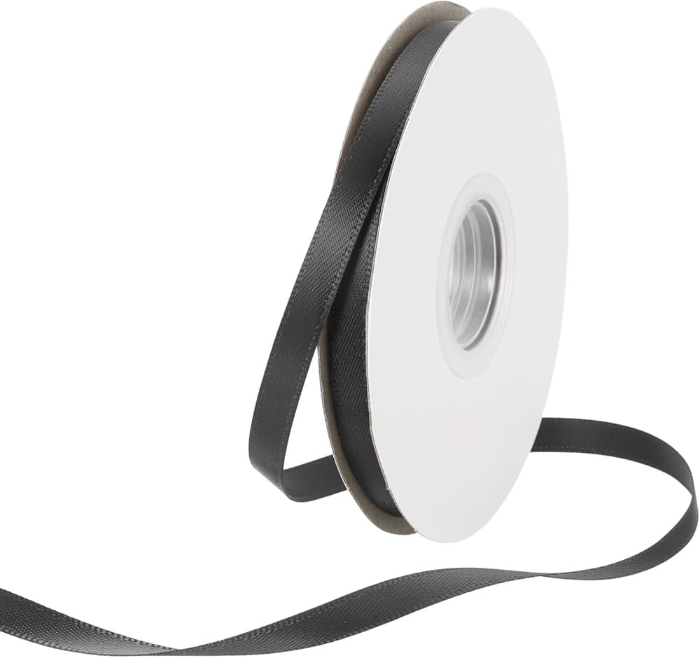 6mm Satin Ribbon 23m Thick Double Face Grosgrain Silk Ribbon, [for Gift Wrapping, Hair Bows, Wedd... | Amazon (UK)