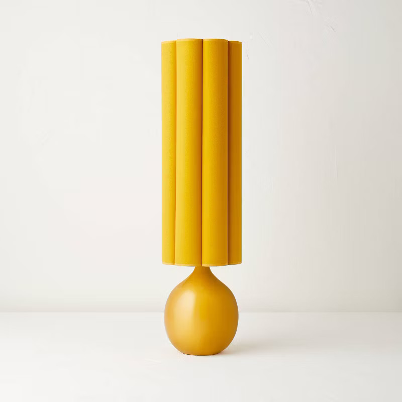 Ceramic Floor Lamp with Elongated Shade (Includes LED Light Bulb) Yellow - Opalhouse™ designed ... | Target