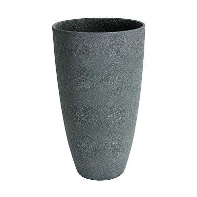Algreen Acerra Weather Resistant Composite Tall Vase Round Planter Pot 20 x 12 x 12 Inches, Gray ... | Target