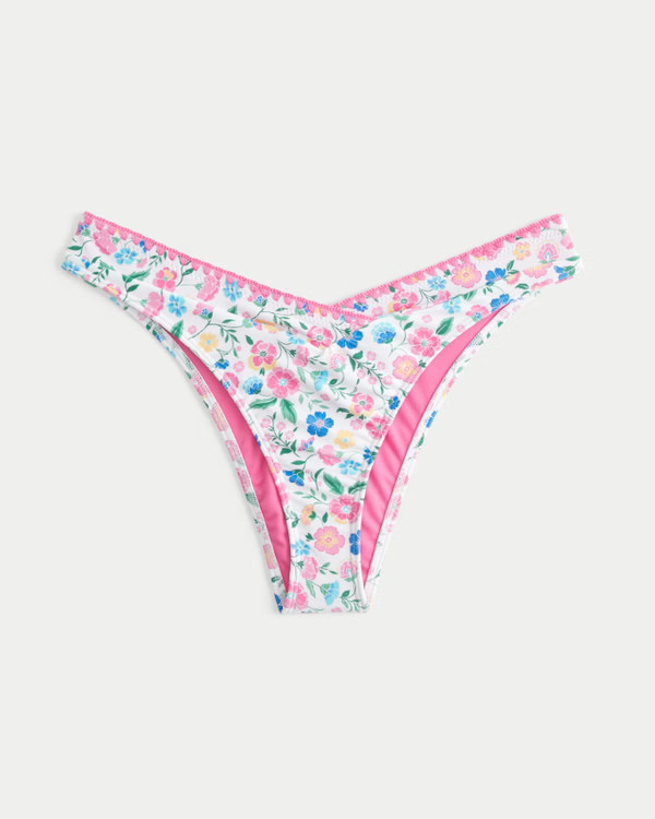 V-Waist High-Leg Cheekiest Bikini Bottom | Hollister (US)