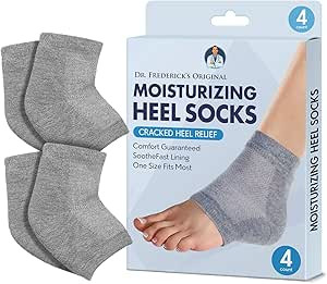 Dr. Frederick's Original Moisturizing Heel Socks for Cracked Heel Treatment - 2 Pairs - Stop Crac... | Amazon (US)