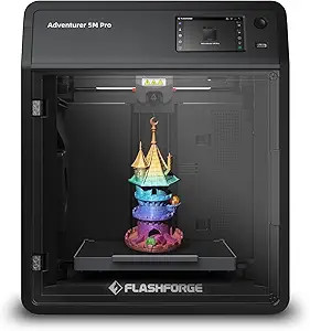 FLASHFORGE Adventurer 5M Pro 3D Printer with 1 Click Auto Printing System, 600mm/s High-Speed, Qu... | Amazon (US)