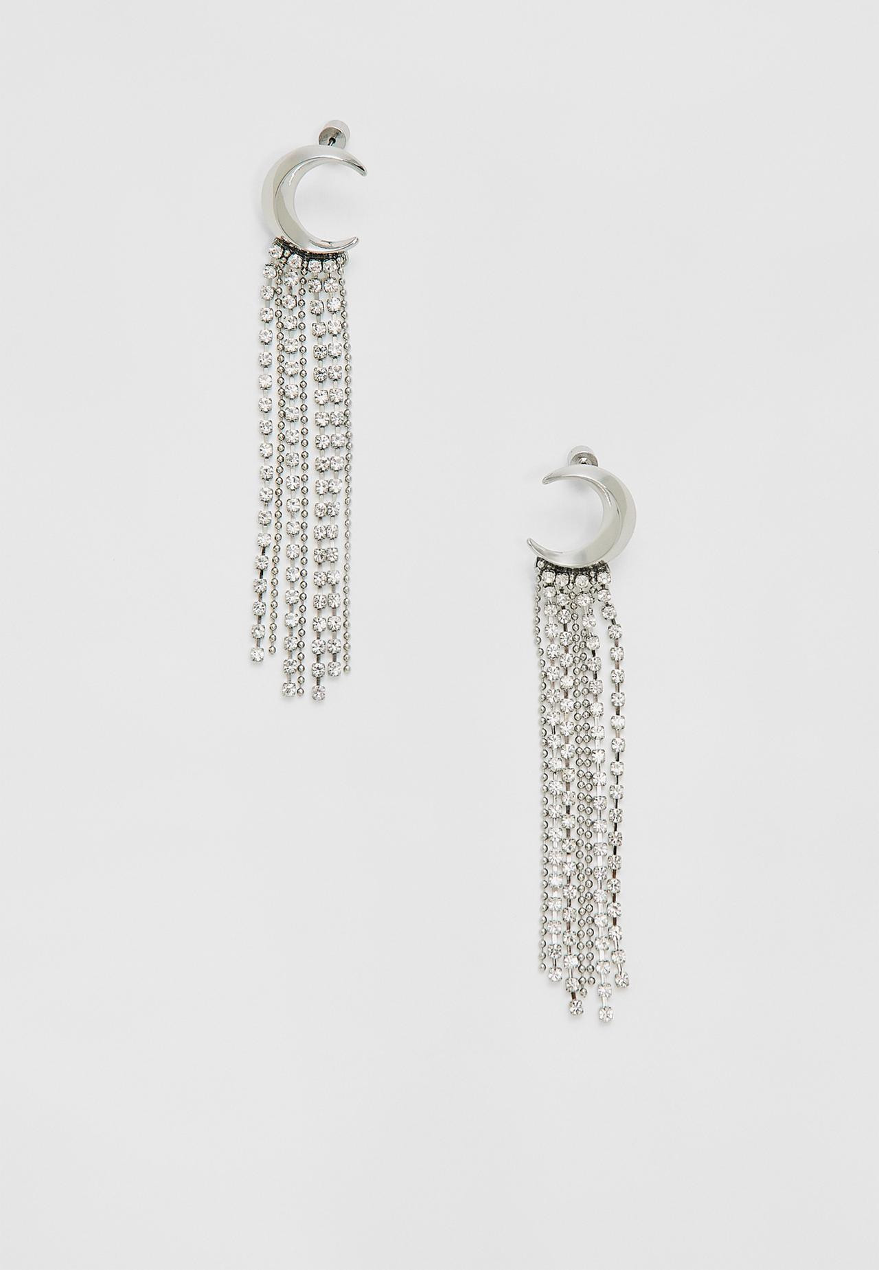 Jane Kønig cascading rhinestone moon earrings£19.99ADD TO CART | Stradivarius (UK)