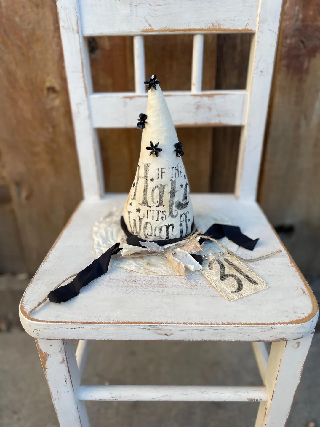 Primitive Farmhouse Witch Hat Bowl Fillers: Hand-dyed Halloween Decor - Etsy | Etsy (US)