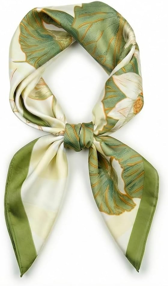 corciova Women’s Square Scarf 27.5 in (70 x 70 cm), Satin-Feel Polyester, Lightweight Fashion S... | Amazon (US)