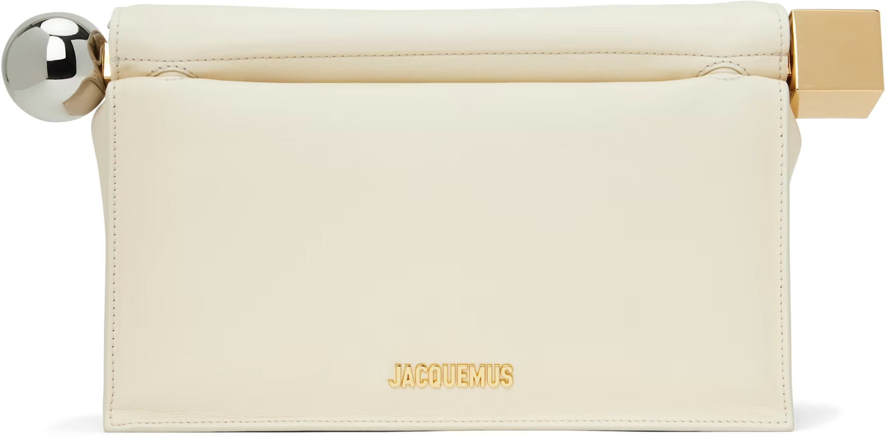 JACQUEMUS - Off-White 'The Rond Carré' Clutch | SSENSE