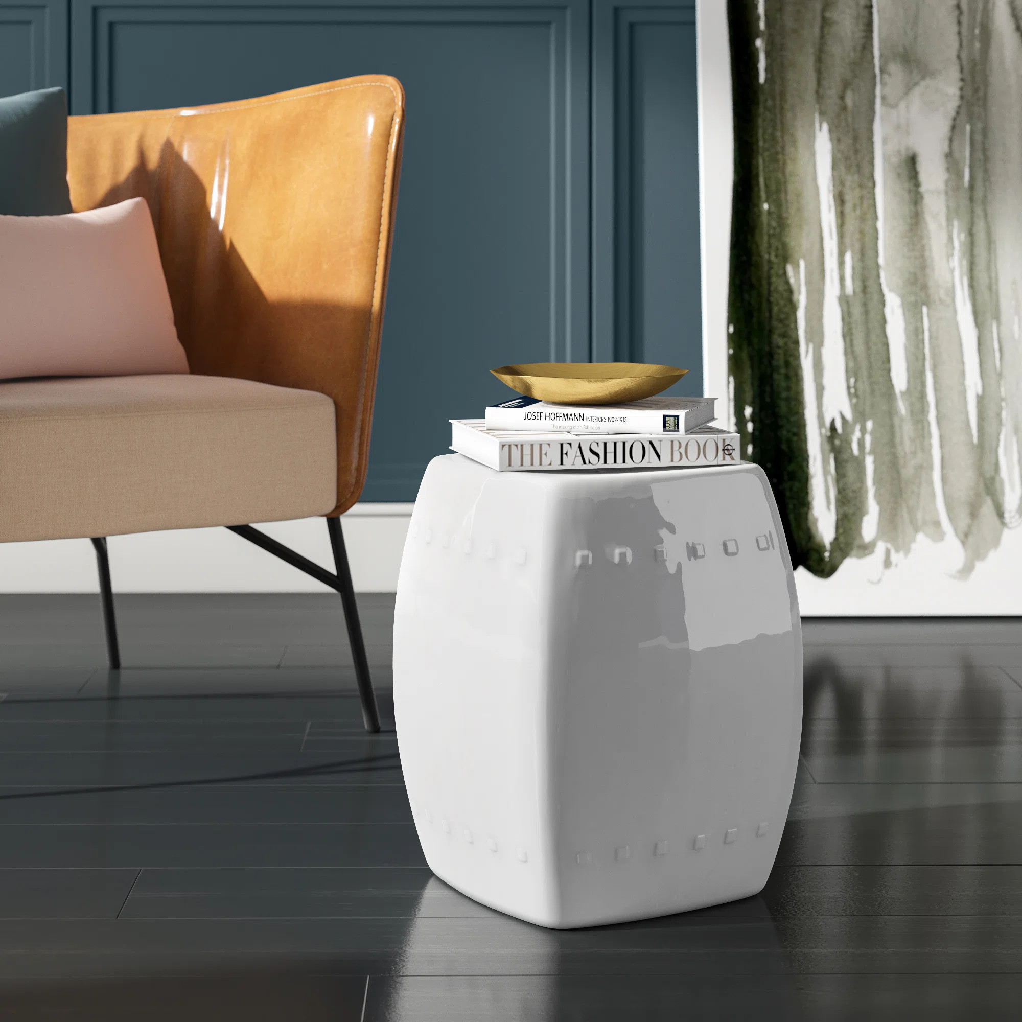 Knudson Ceramic Accent StoolByLatitude Run®4.7Rated 4.7 out of 5 stars.212 Reviews | Wayfair North America