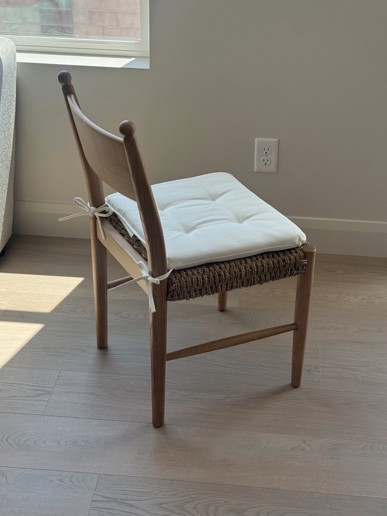 Neutral dining room chairs