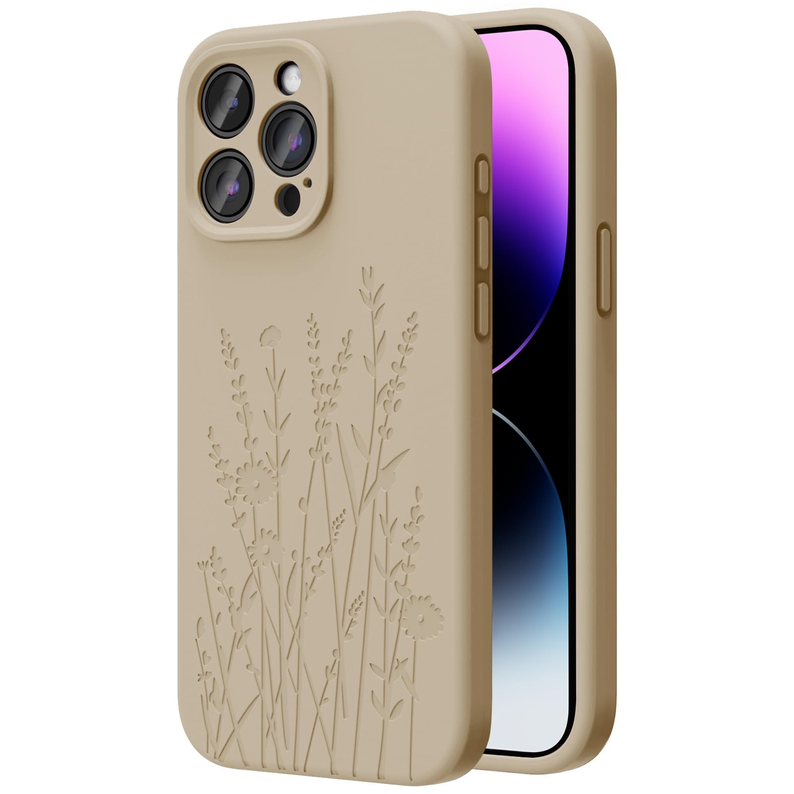 OAOA Magnetic Engraved Case Compatible with iPhone 15 Pro Max Case, Compatible with Magsafe, Came... | Amazon (US)