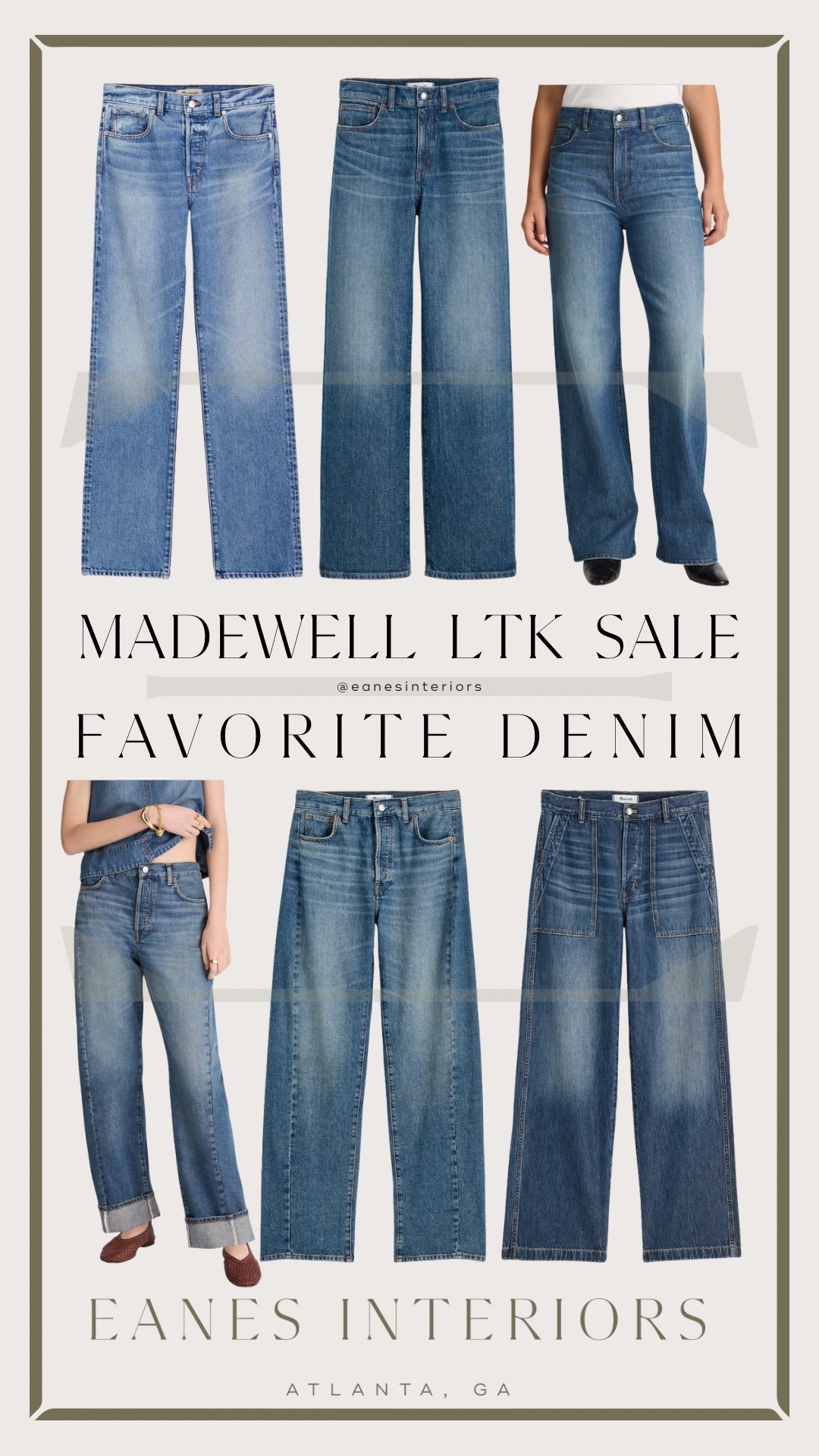 LTK x Madewell SALE 🛍️✨
Snagged these cute jeans during the Madewell Sale, and I’m obsessed! These are the perfect denim jeans fit for all shapes and sizes - barrel leg, low slung baggy, long line, straight jean, vintage baggy

➡️ Don’t miss out—Madewell sales are that good. Shop them now while they last!

#eanesinteriors #madewellstyle #madewellfinds #madewelljeans #balloonjeans #denimtank #madewellbag #stripedshirt #madewellsale #labordaysale #ltkfallfashion #ltkstyle #ltkunder100 #denimlove #neutralstyle #closetstaples #madewellcloset #ltkseasonalstyle


#LTKStyleTip #LTKSaleAlert #LTKxMadewell