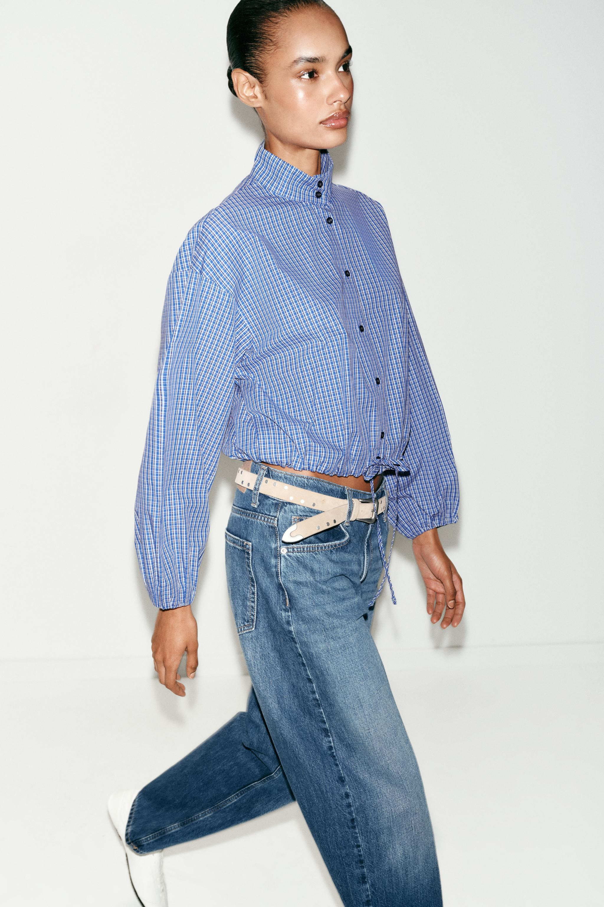 BALLOON CHECK SHIRT | Zara UK