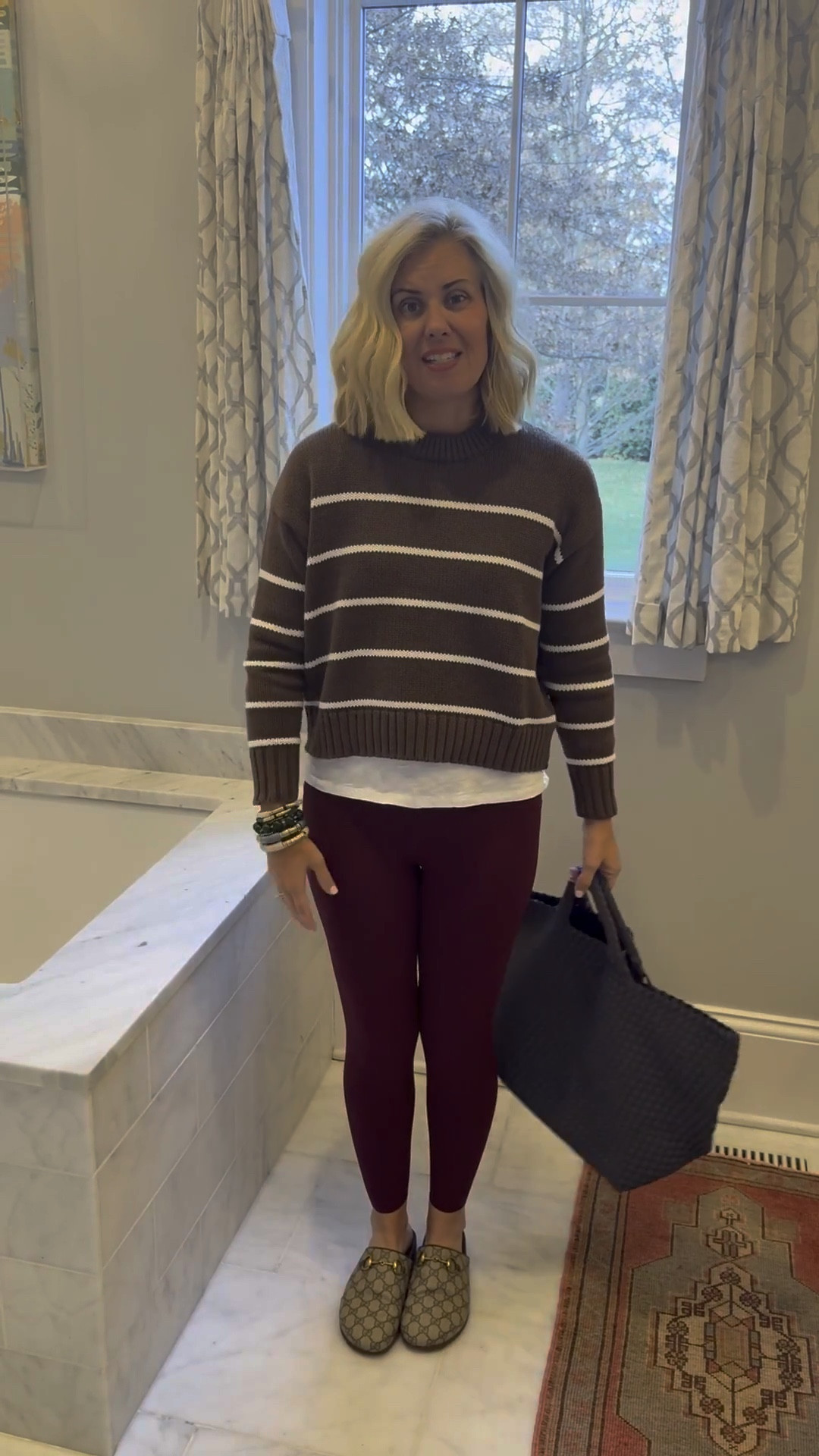 Easy Outfit Idea…..athleisure is the way to go and still look elevated. Don’t overthink it! 

Sweater - xs
Tee - xs
Blouse - xs
Leggings - 7/8 small
Slides - 38

#LTKootd #LTKgrwm #LTKActive