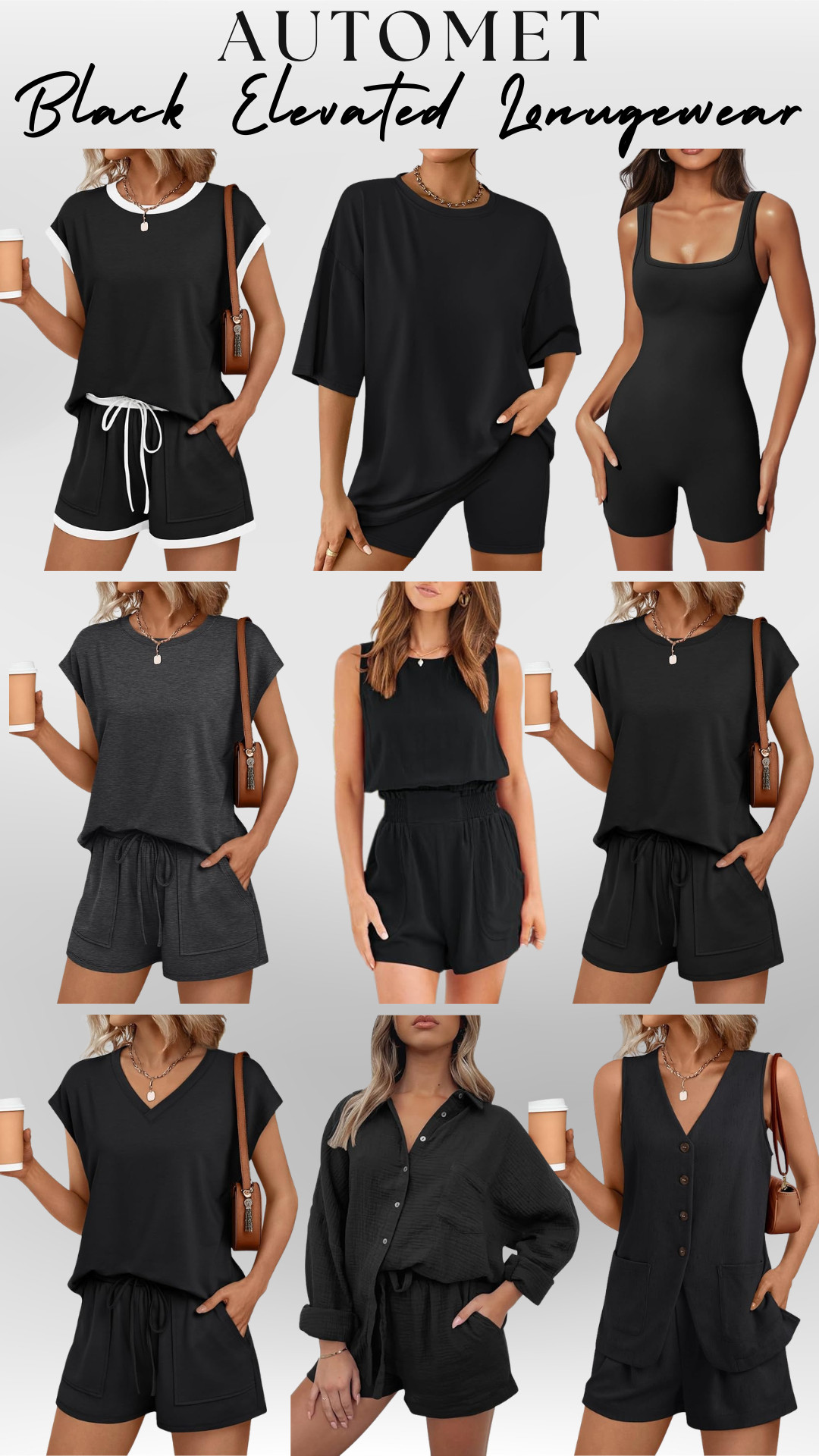 AUTOMET | 2 Piece Black Shorts Loungewear Sets | Elevated Basics Edit

If your loungewear makes you feel sloppy instead of put together… this is your upgrade.

Because the goal isn’t just “comfy” anymore — it’s comfy but still looks elevated.

I went through a ton of sets and these AUTOMET black loungewear pieces are the ones that actually made the cut.

These are the outfits you throw on and still look like you have your life together.

Why these are actually worth it:
• Soft, breathable fabrics that feel good all day
• Relaxed fits that are flattering (not baggy, not frumpy)
• Easy silhouettes that still give shape
• Lightweight + perfect for layering
• Mix & match pieces → multiple outfits from one set
• That effortless “off-duty model” vibe

What you’re getting:
Matching lounge sets, oversized tees, biker sets, rompers, button-ups — all in that classic black that makes everything look instantly more expensive

The vibe:
Minimal, clean, elevated — the kind of basics you actually wear on repeat

Perfect for:
At-home days that still feel put together
Running errands / coffee runs
Travel days + airport outfits
Quick plans when you don’t want to overthink an outfit
Everyday elevated basics

These are the pieces you reach for when you want to feel comfortable… but still look GOOD.

I did the digging for you — these are the loungewear sets that are actually worth buying and wearing on repeat.

If your basics feel basic… this is your upgrade.

↓ Everything is linked!

#LTKActive #LTKSaleAlert #LTKTravel