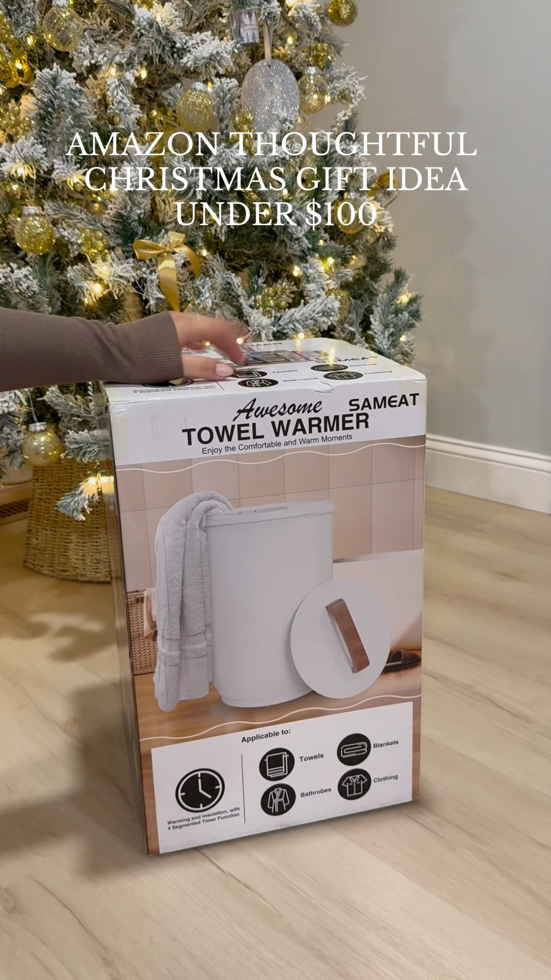 Make their day this Christmas by gifting thoughtful!! This is the part | look forward too the most in my shower routine, a warm cozy towel waiting for me when I get out #giftguide #christmasgiftideas #giftidea #amazonfinds
#giftsforher #giftsforhim @amazon 

#LTKGiftGuide #LTKFindsUnder100 #LTKHoliday