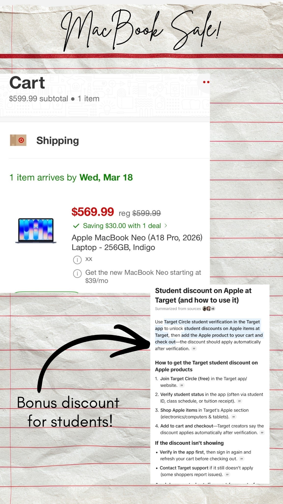 MacBook sale! Bonus discount for students! 

#LTKSaleAlert #LTKHome