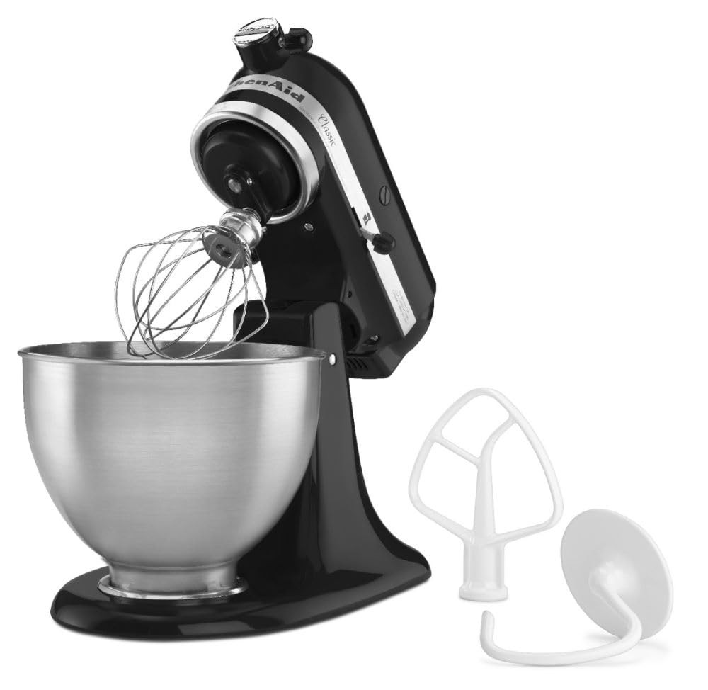 KitchenAid Classic Series 4.5 Quart Tilt-Head Stand Mixer K45SS, Onyx Black | Amazon (US)