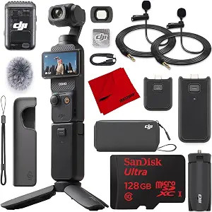 DJI Osmo Pocket 3 Creator Combo Vlogging Camera with Mic 2, 1'' CMOS, 4K/120fps Video, 3-Axis Sta... | Amazon (US)