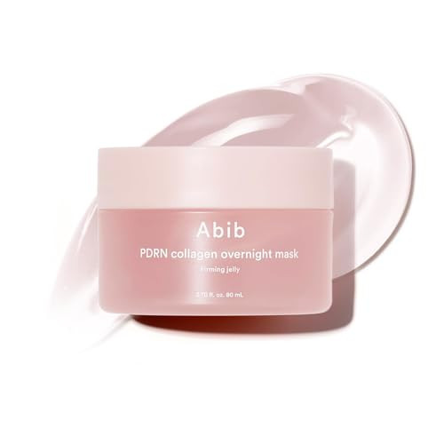 Abib PDRN Collagen Overnight Mask Firming Jelly 2.7 fl oz | Korean Overnight Sleeping Cream Mask Moisturizer for Glass Skin Slugging Niacinamide Centella Peptides (Vegan PDRN/Firming Jelly) | Amazon (US)