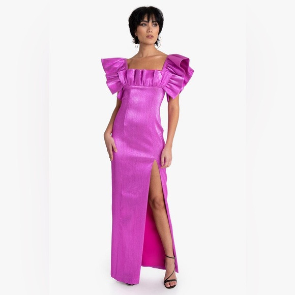 Black Halo Prince Gown in Magenta Size 4/6 | Poshmark