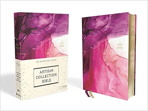 NIV, Artisan Collection Bible, Cloth over Board, Pink, Art Gilded Edges, Red Letter, Comfort Prin... | Amazon (US)