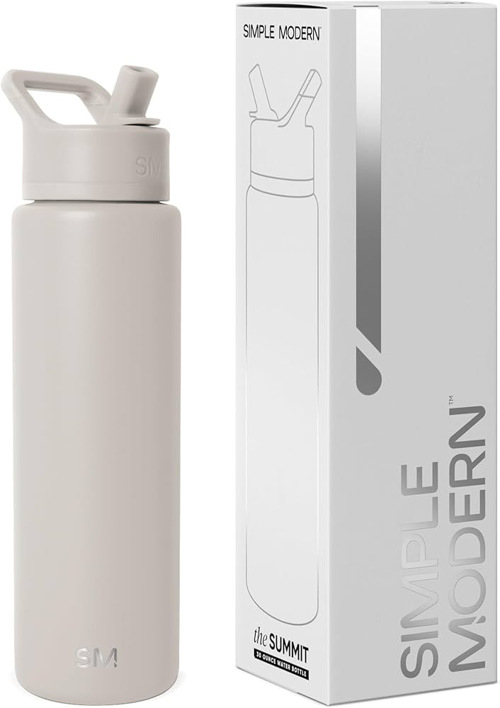 Simple Modern Water Bottle with Straw Lid | Vacuum Insulated Stainless Steel Metal | Reusable Lea... | Amazon (CA)
