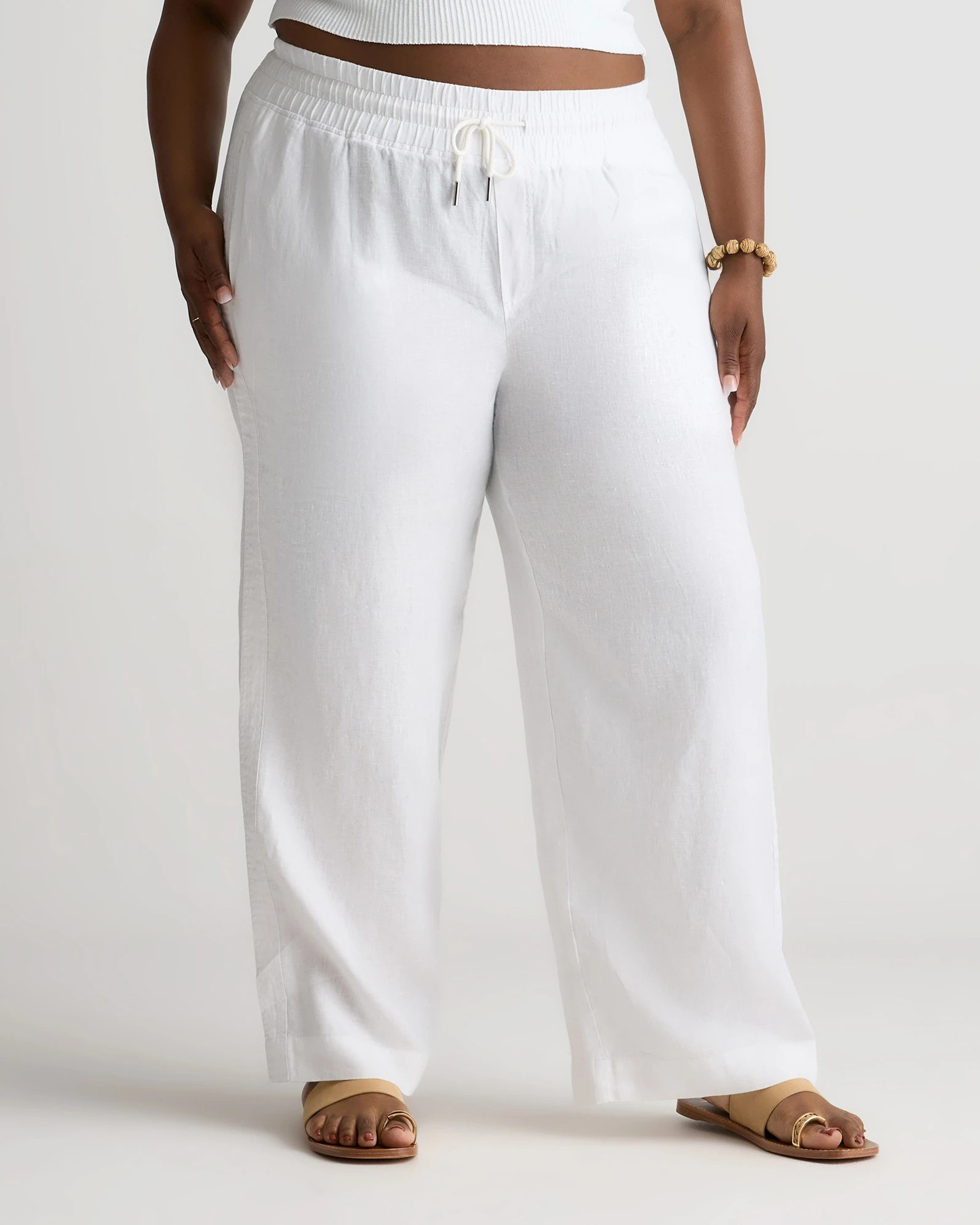 100% European Linen Wide Leg Pants | Quince
