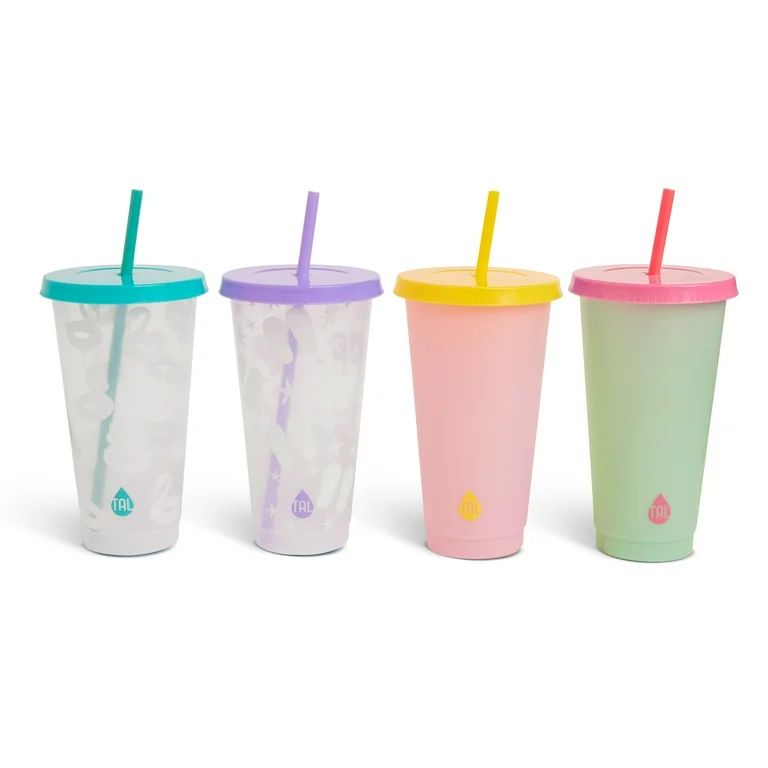 TAL Color Changing Cups 24oz 4-Pack, Summer | Walmart (US)