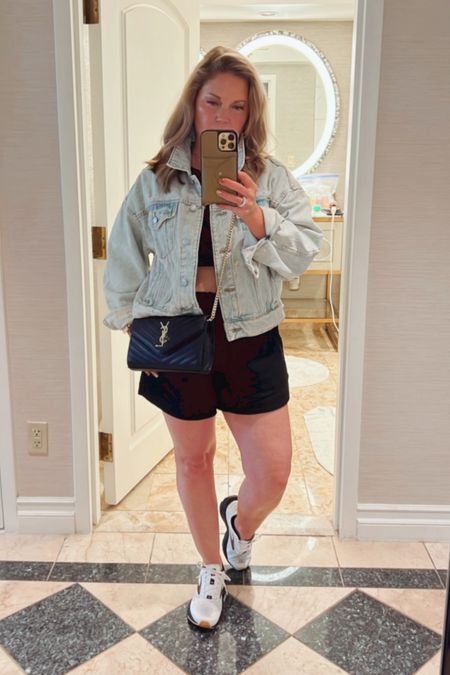 2 Piece Sleeveless Crop Tank Top and High Waist Pocketed Shorts // Loose Summer 2pcs Short Sets (wearing a medium) // Cropped denim jacket (wearing medium) // YSL // Sneakers // Casual Easy Outfit 

#LTKFind #LTKstyletip #LTKitbag