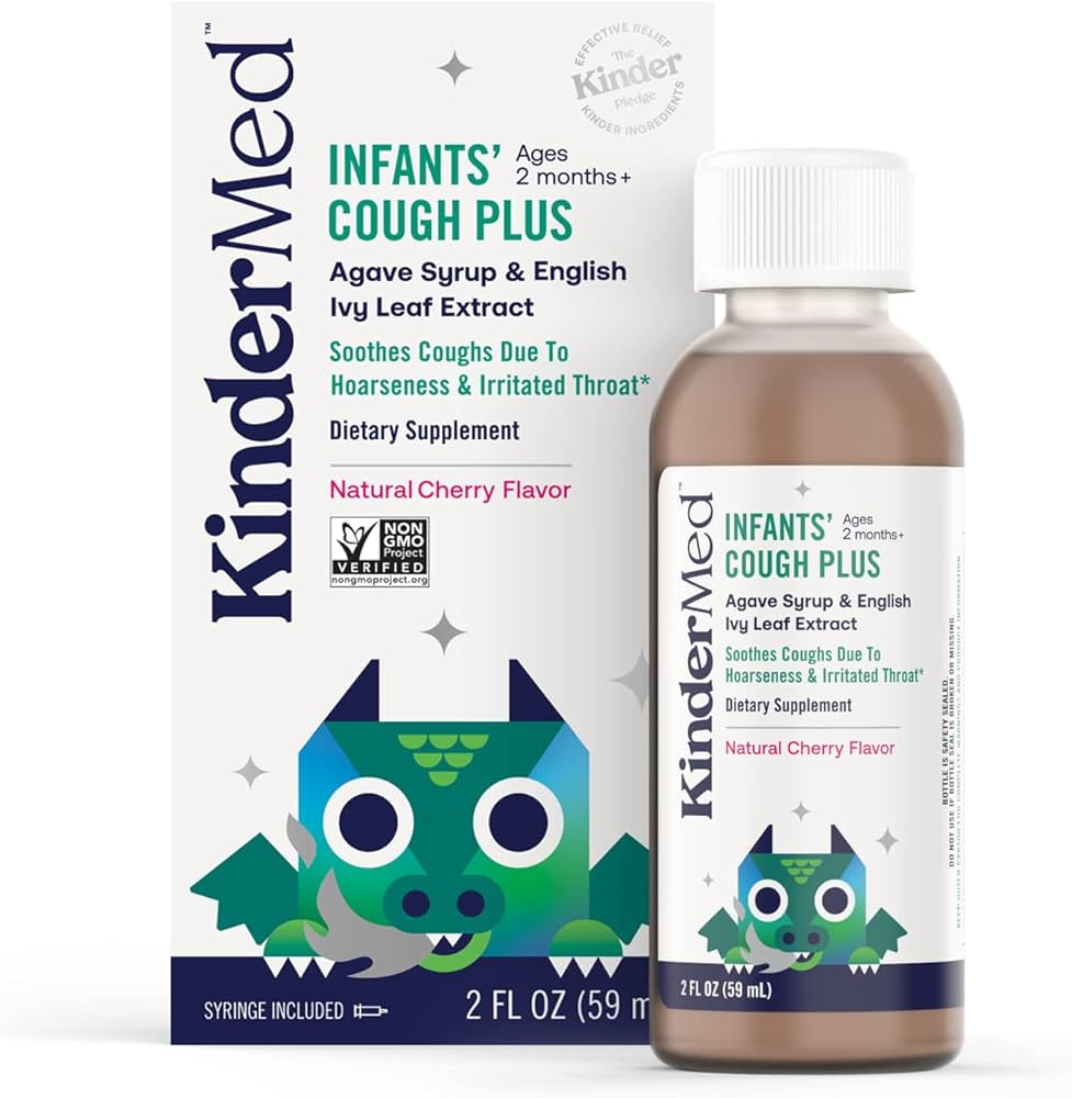Infants' Cough Plus, Made with Organic Agave Syrup and English Ivy Leaf Extract, for Babies 2 Mon... | Amazon (US)
