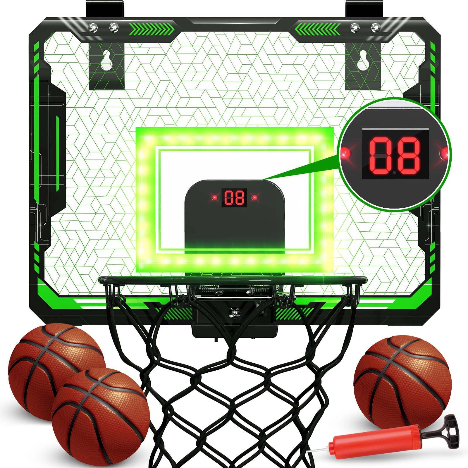 Indoor Basketball Hoop for Kids 5 6 7 8 9 10 11 12 Year Old Gifts,Basketball Hoops Over The Door ... | Amazon (US)