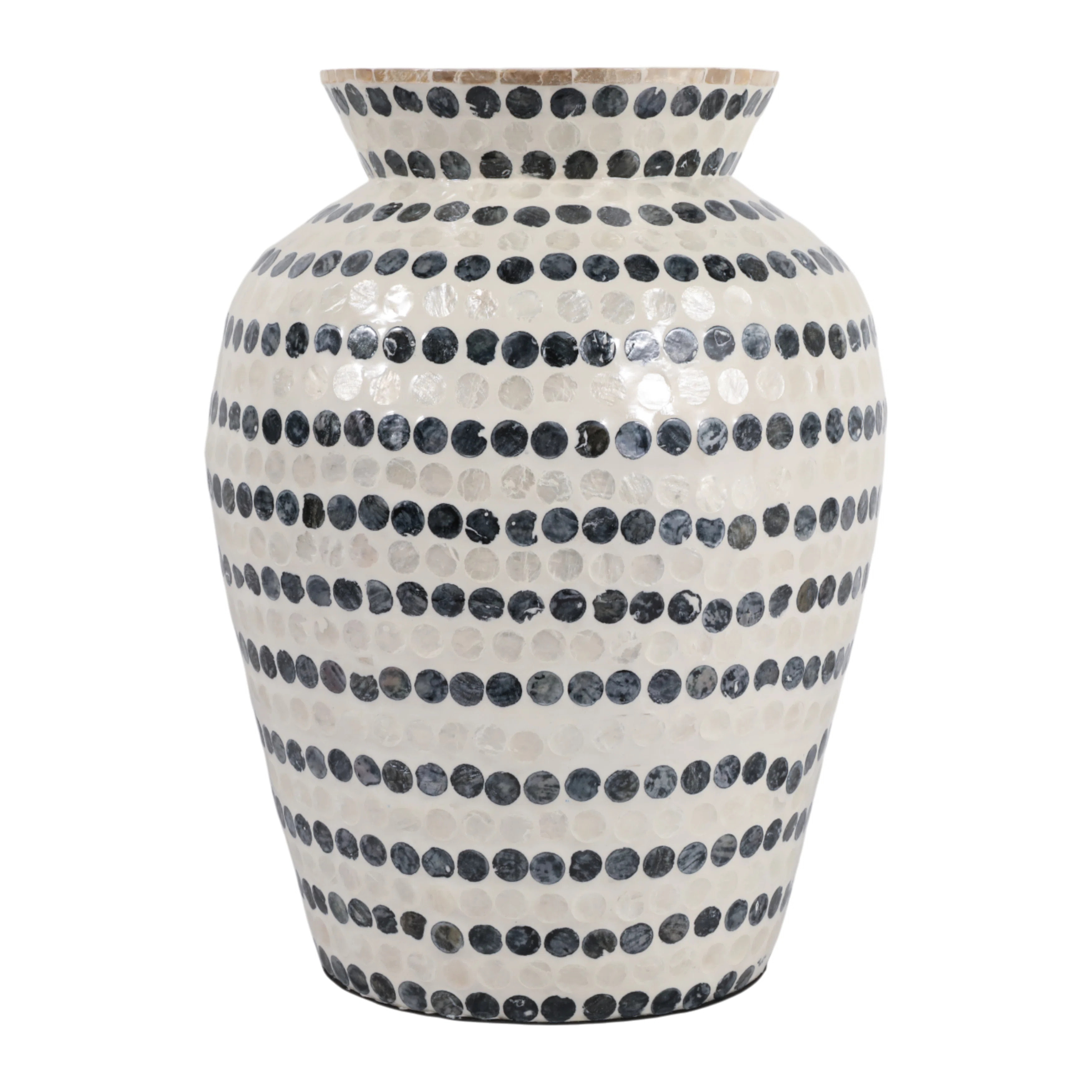 Decorative Vase With Dots Pattern For Home Decor - Statement Tall Flower Vase For Living Room Accent - Floor Inspired Vase For Entryway Display - Ivor | Wayfair North America