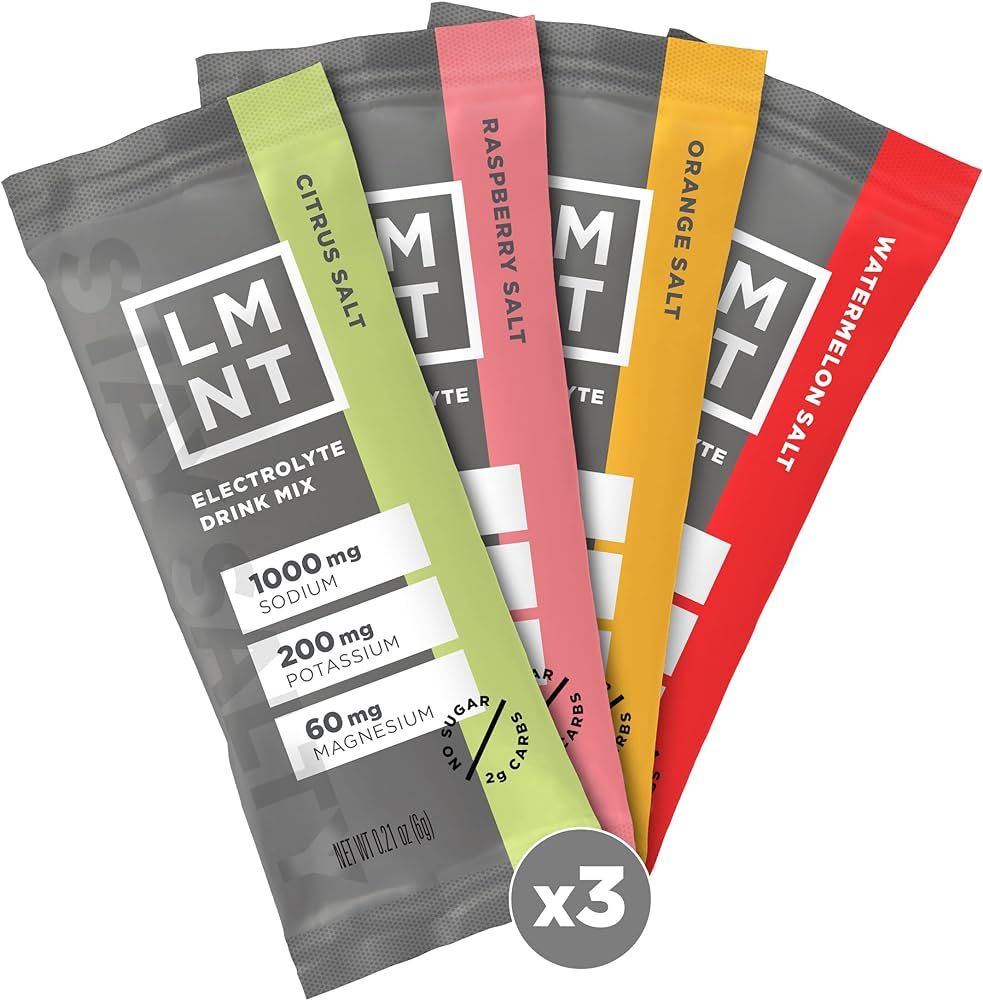 LMNT Zero-Sugar Electrolytes - Variety Salt - Hydration Powder Packets | No Artificial Ingredient... | Amazon (US)