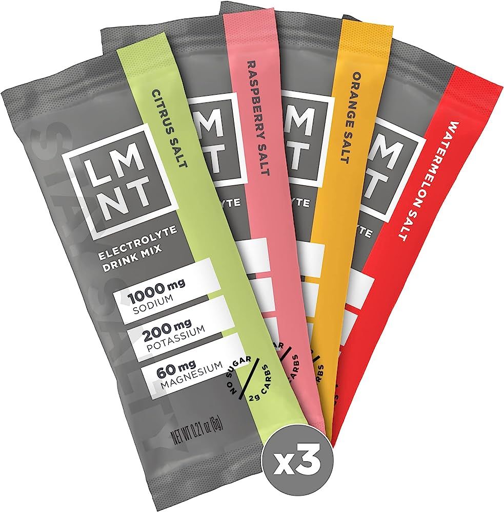 LMNT Zero-Sugar Electrolytes - Variety Pack - Hydration Powder Packets | No Artificial Ingredients | Keto & Paleo Friendly | 12 Sticks | Amazon (US)