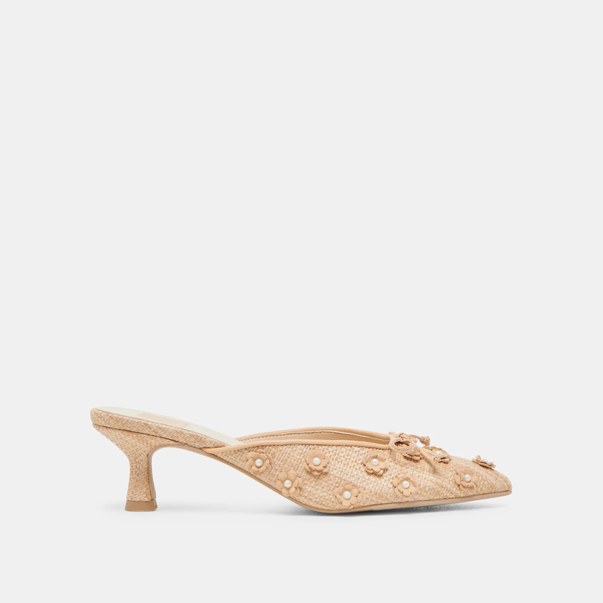 CAMILO HEELS LT NATURAL RAFFIA | DolceVita.com