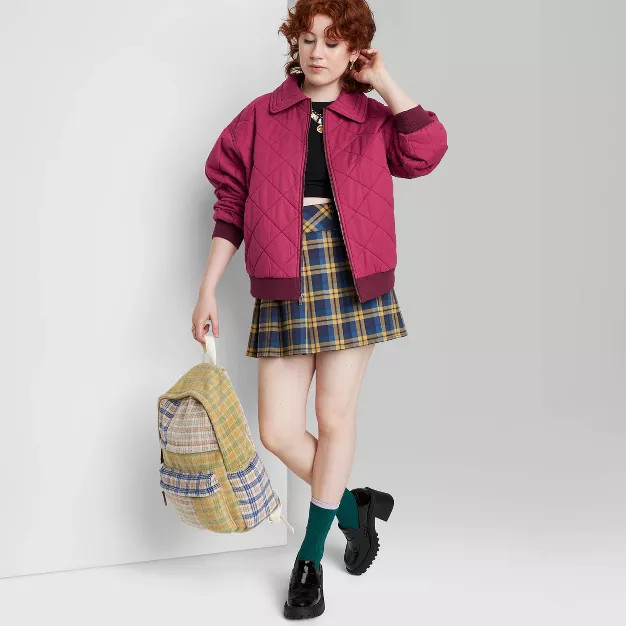 Women's Oversized Woven Quilted Bomber Jacket - Wild Fable™ | Target