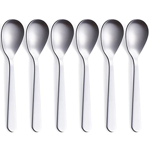 FULLYWARE Demitasse Espresso Spoons, Stainless Steel Satin Finish Coffee Spoons, Mini Teaspoons, Sugar Spoons, 4.7-inch, Set of 6 | Amazon (US)