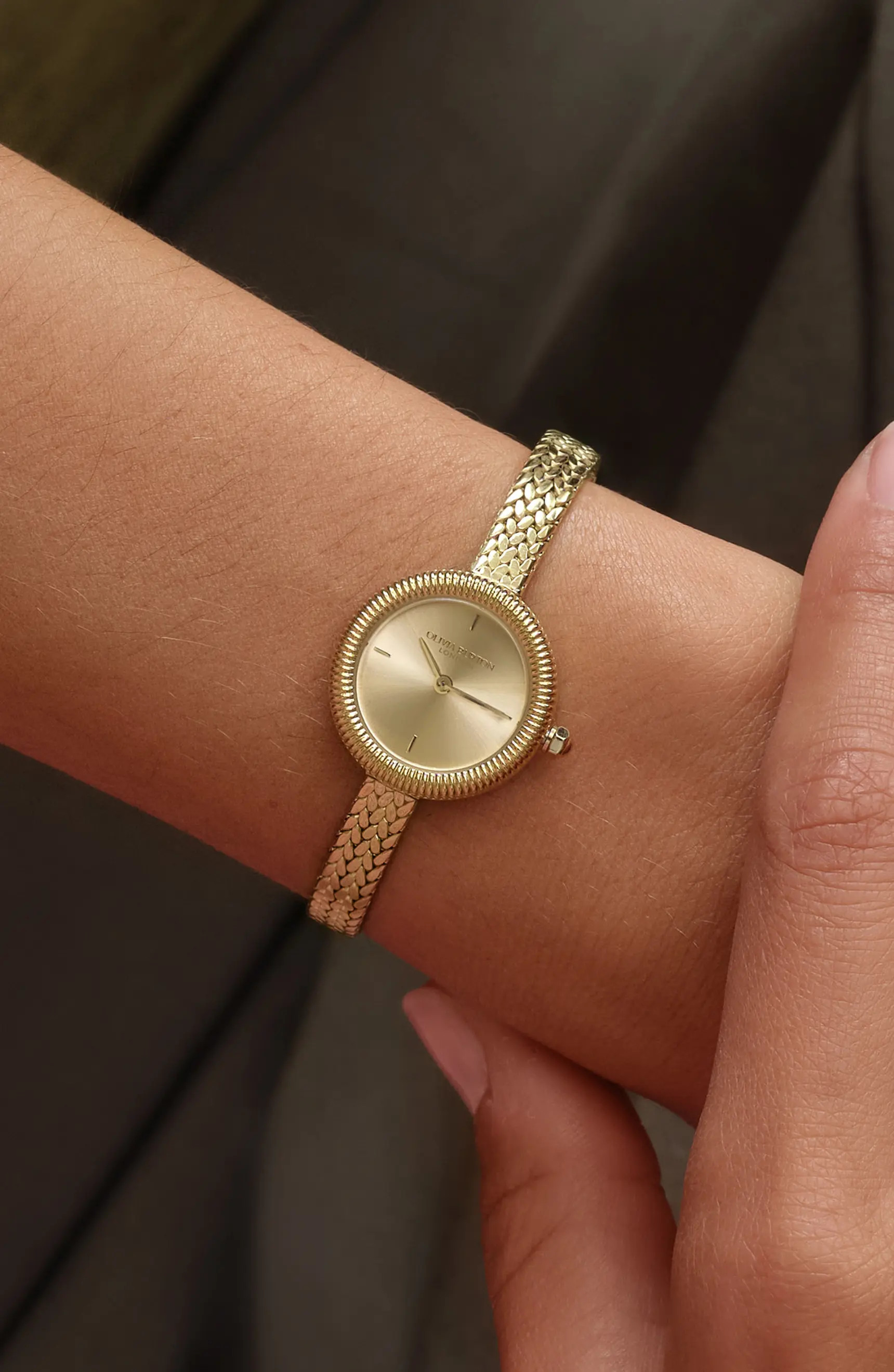 Olivia Burton Finery Mesh Strap Watch, 20mm | Nordstrom | Nordstrom