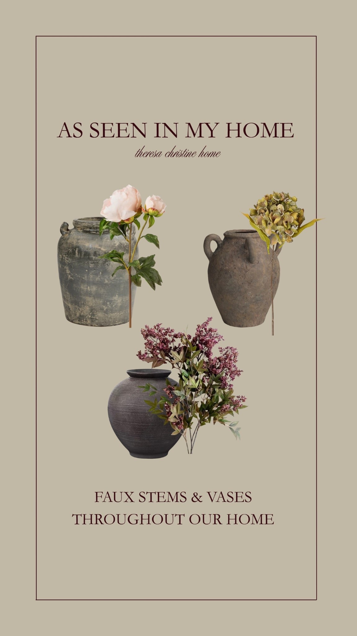 As seen in my home! 🤎🙌🏻 These spring vases and faux floral stems are some of my favorites in our home!  

#LTKHome