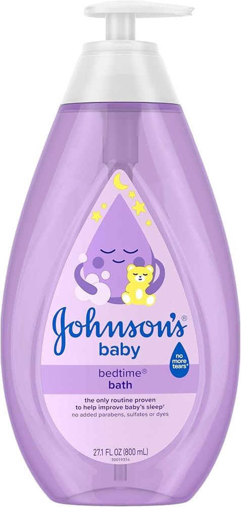 Johnson's Bedtime Baby Bath with Soothing NaturalCalm Aromas, Hypoallergenic & Tear-Free Liquid B... | Amazon (US)