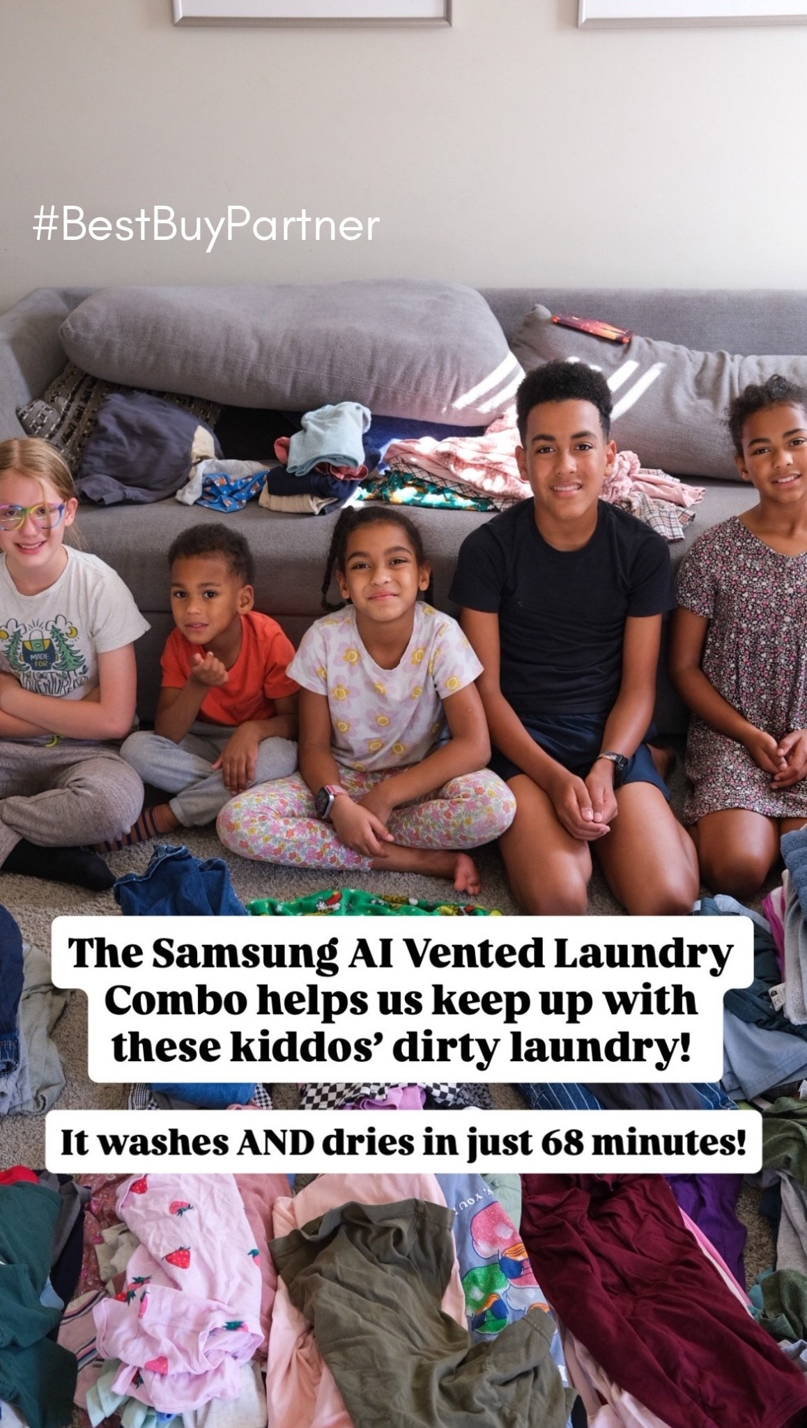 #BestBuyPartner Looking for some sweet holiday deals?! Shop now at @BestBuy! As previously mentioned, please add the following discount message to the end of your Reel and LTK Post captions. * The exact message (with the full 12/3/25 end date) would need to be included:
Save $790, now $1,999.99.  Plus save 50% on select Samsung laundry pedestals with qualifying combo machines. Valid through 12/3/25.
#washer #dryer #combo  #washerdryercombo #laundry #Samsung  #laundryroom #2in1laundrycombo
 

#LTKHome #LTKFamily