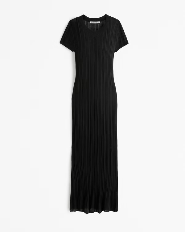 Women's Short-Sleeve Maxi Sweater Dress | Women's Dresses & Jumpsuits | Abercrombie.com | Abercrombie & Fitch (US)