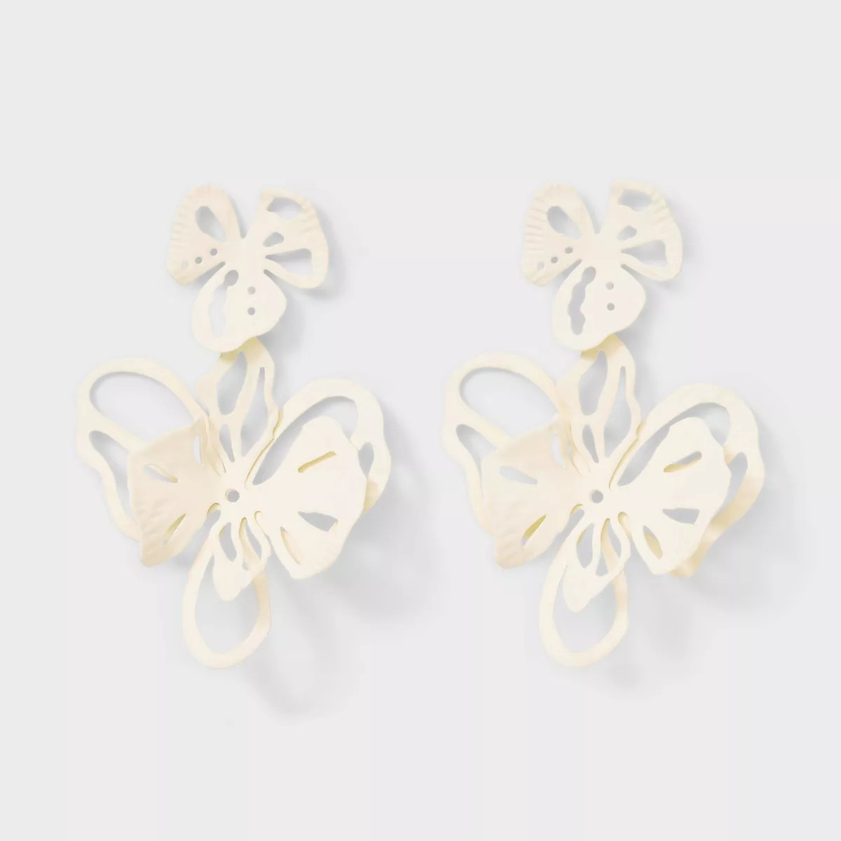 Abstract Floral Drop Earrings - A New Day™ | Target