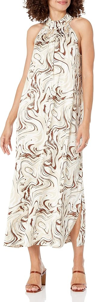 The Drop Women's Arlette Silky Stretch Halter Maxi Dress | Amazon (US)