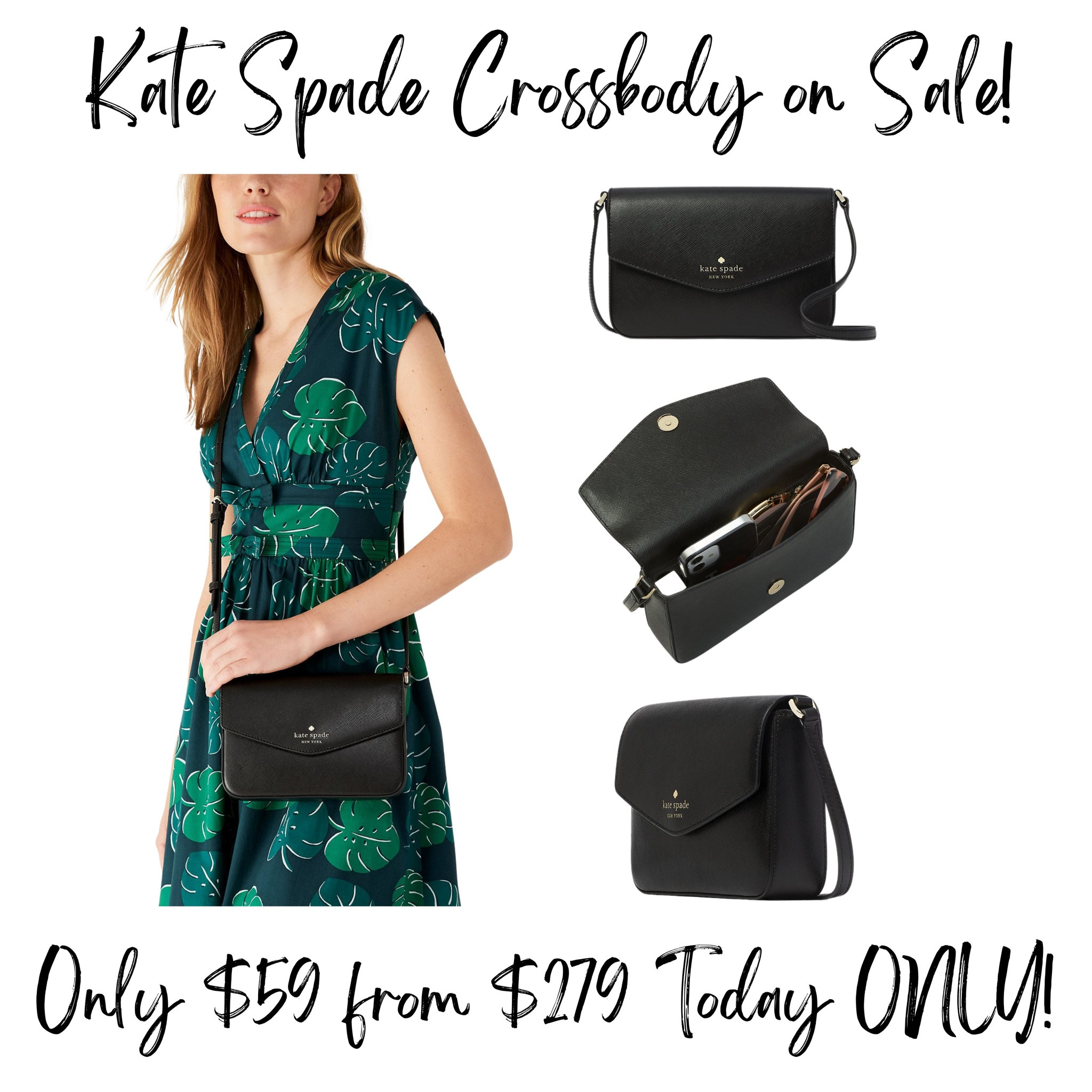 Kate Spade Sadie Envelope Crossbody Leather Purse in Multiple Colors MSRP  $279