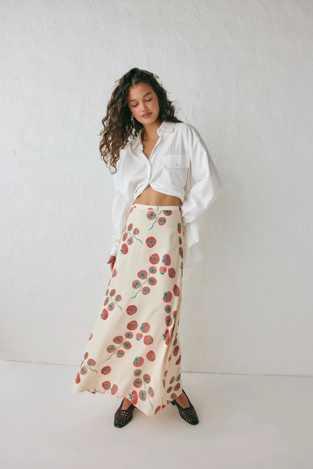 Brie Midi Skirt Roma | VRG Grl