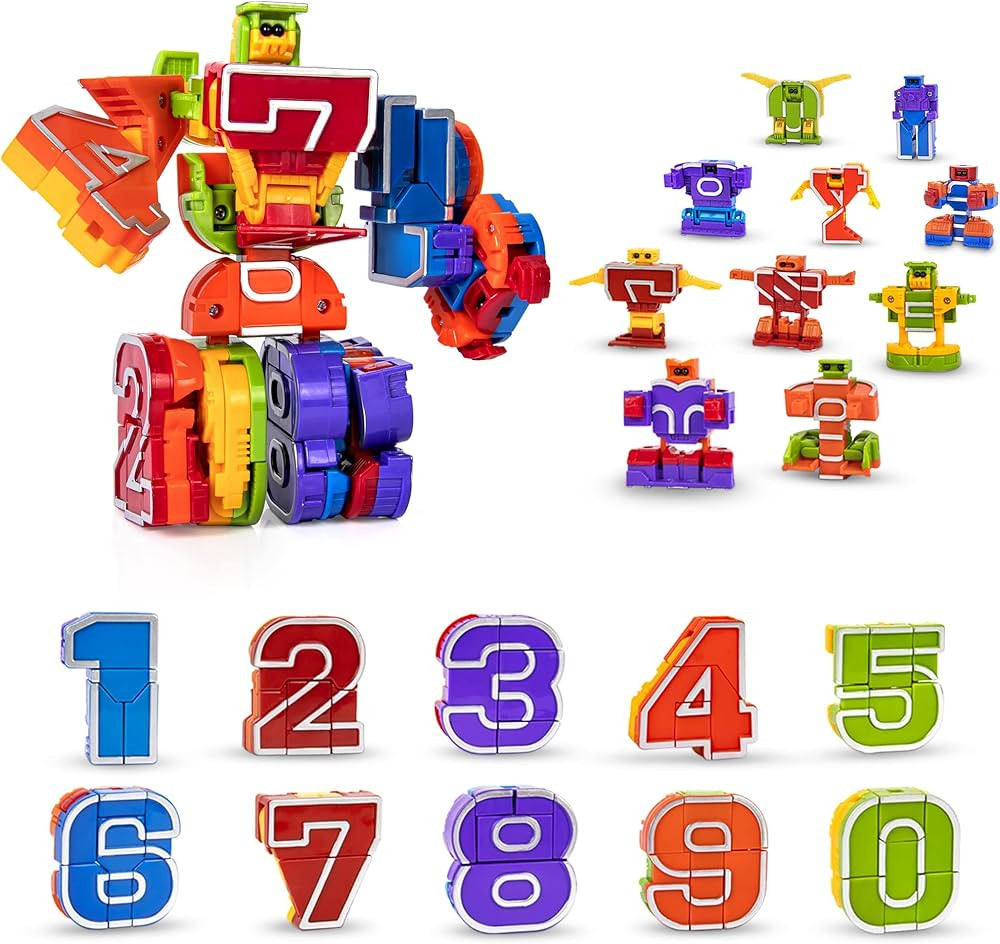 Lydaz Number Bots Math Toys for Kids, Preschool Learning Activities Games Toys, Number Robots Blo... | Amazon (US)